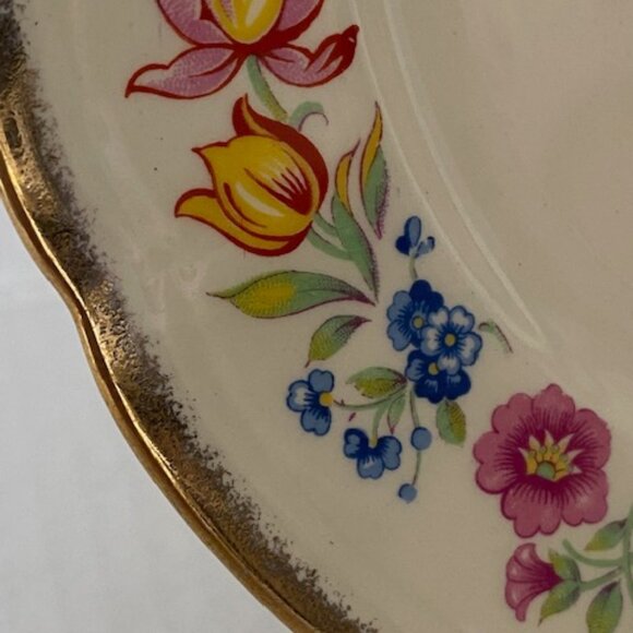 Vtg Alfred Meakin Plate. Royal Marigold Tennessee 18K gold. Bone China - Picture 4 of 6